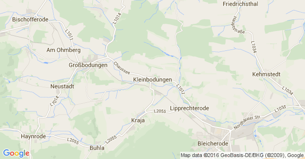 Karte Kleinbodungen