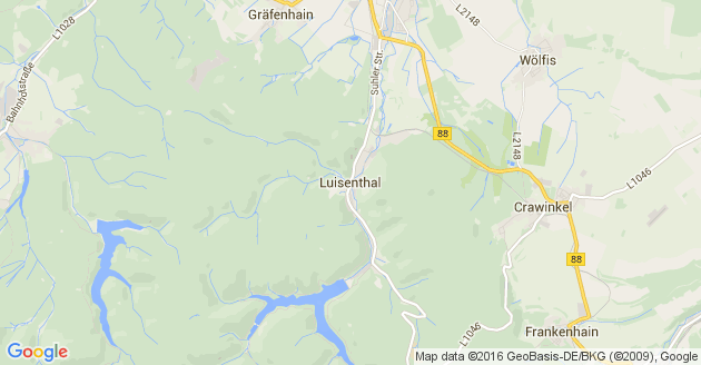 Karte Luisenthal in Thüringen