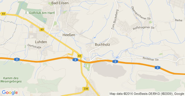 Karte Buchholz bei Stadthagen