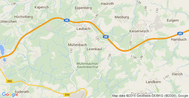 Karte Leienkaul