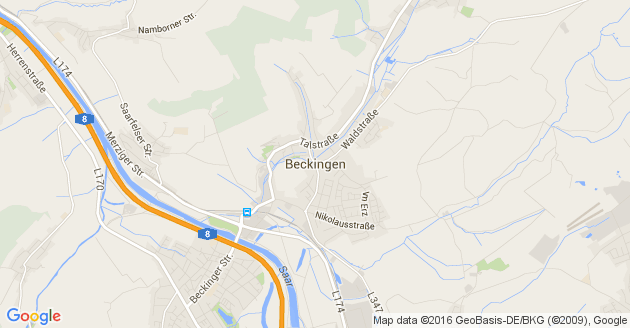 Karte Beckingen