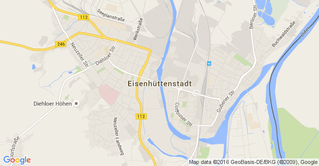 Karte Eisenhüttenstadt