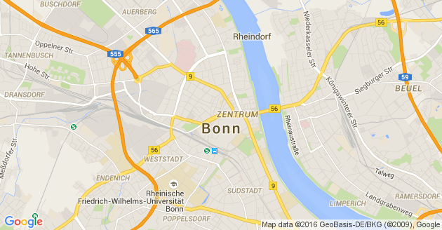 Karte Bonn