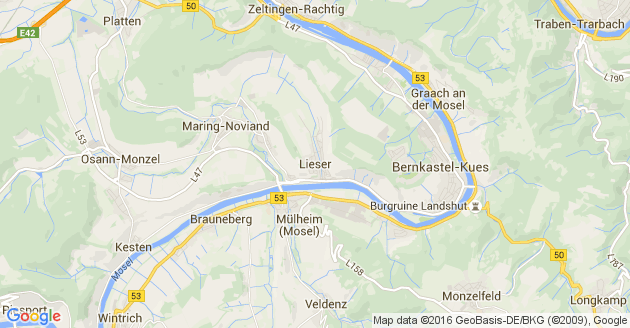 Karte Lieser