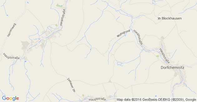 Karte Dorfchemnitz bei Sayda 