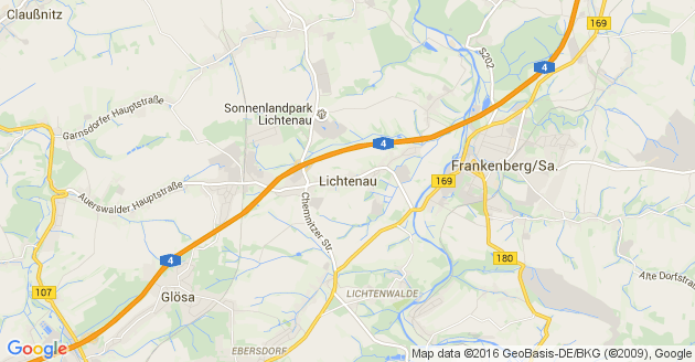 Karte Lichtenau in Sachsen