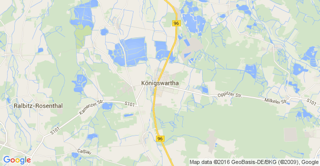 Karte Königswartha