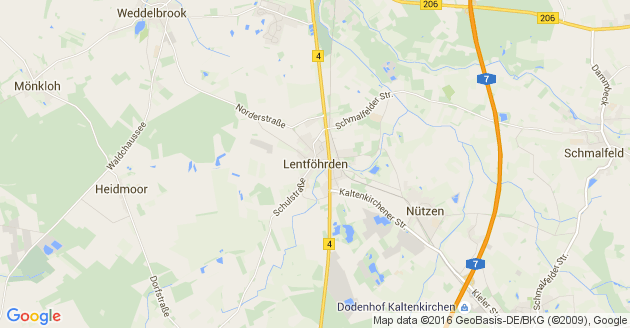 Karte Lentföhrden
