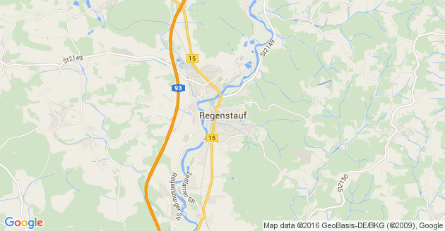 Karte Regenstauf