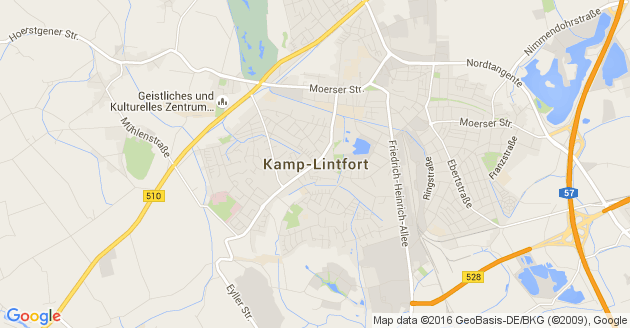 Karte Kamp Lintfort