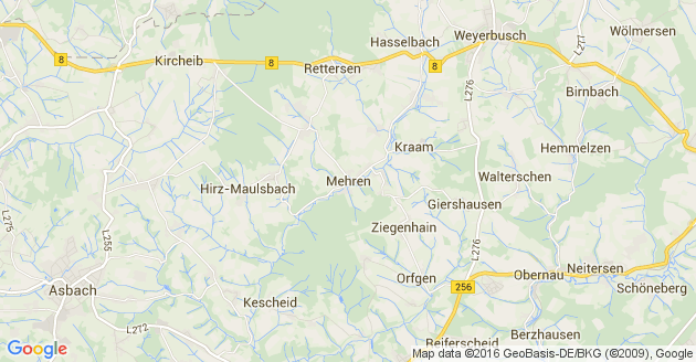 Karte Mehren im Westerwald