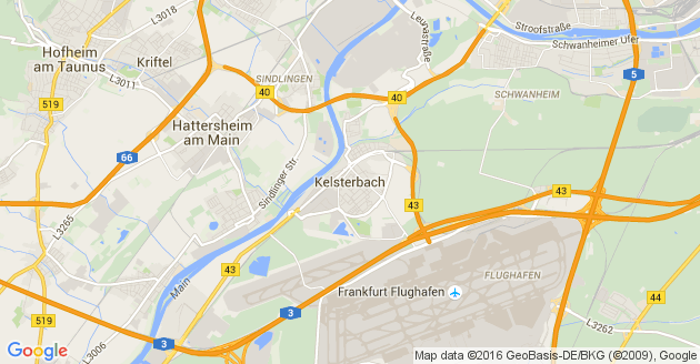 Karte Kelsterbach