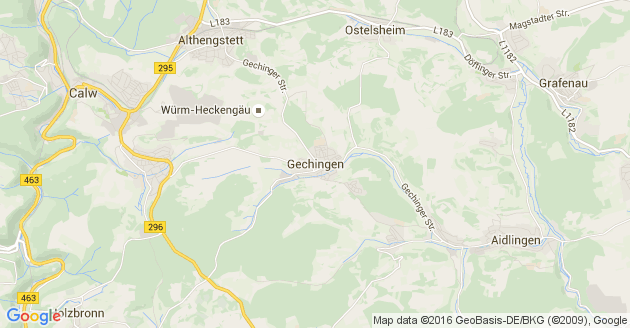 Karte Gechingen