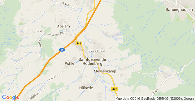 Karte Lauenau
