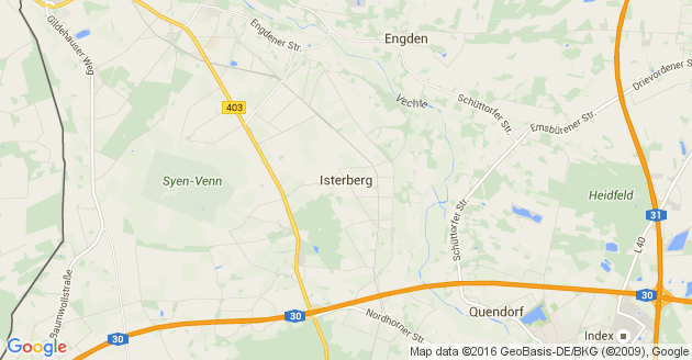 Karte Isterberg