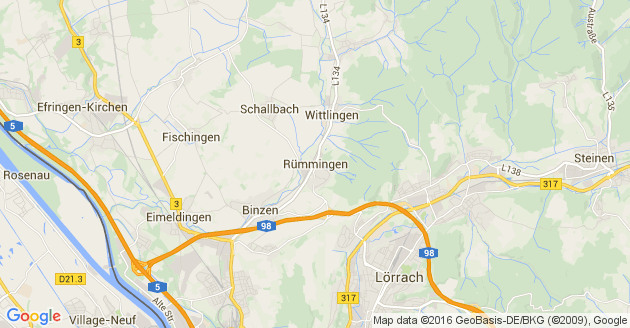 Karte Rümmingen