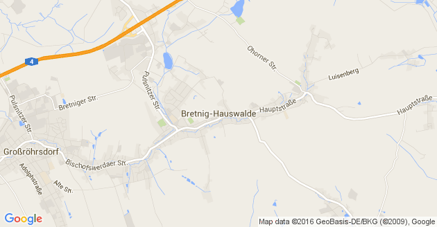 Karte Bretnig Hauswalde