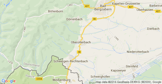 Karte Oberotterbach in der Pfalz