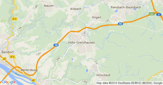 Karte Höhr Grenzhausen
