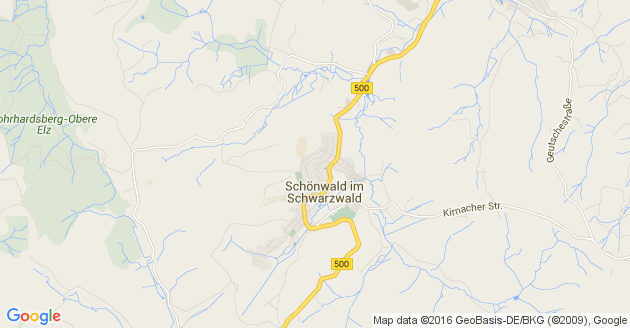 Karte Baar in der Eifel