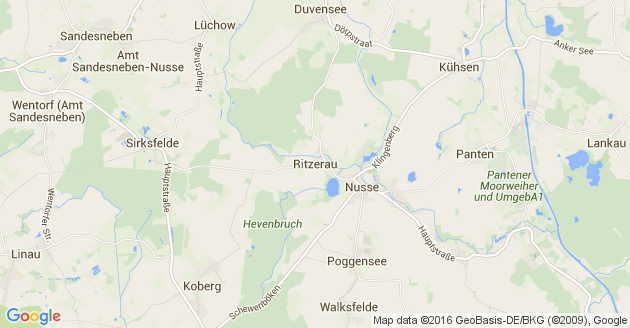 Karte Ritzerau