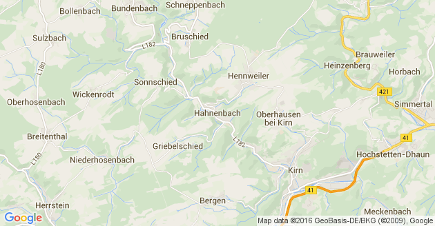 Karte Hahnenbach