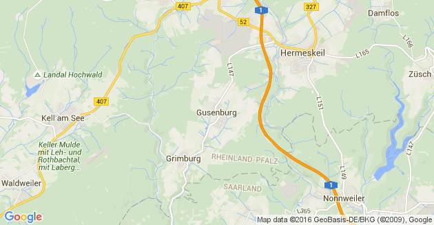 Karte Gusenburg