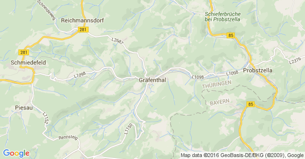 Karte Gräfenthal