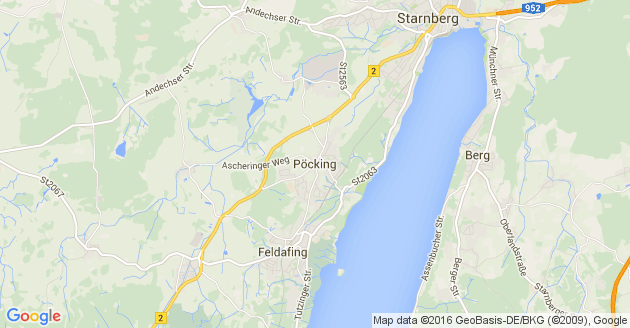 Karte Pöcking Kreis Starnberg