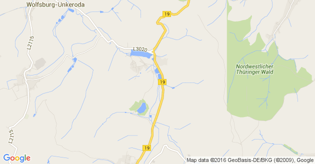 Karte Breitungen an der Werra