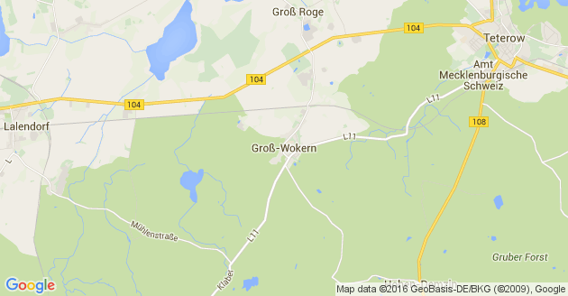 Karte Groß Wokern