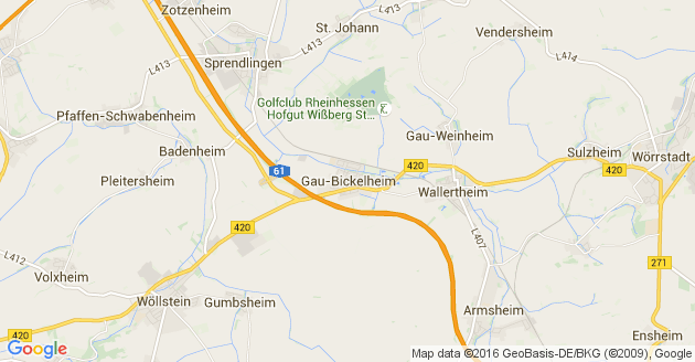 Karte Gau Bickelheim