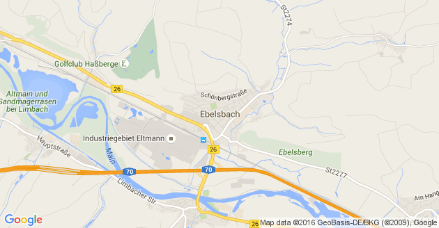 Karte Ebelsbach