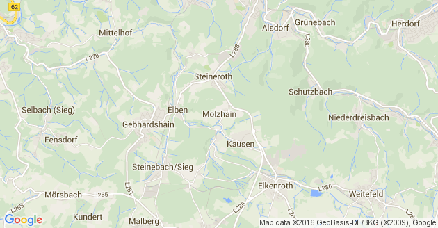 Karte Molzhain