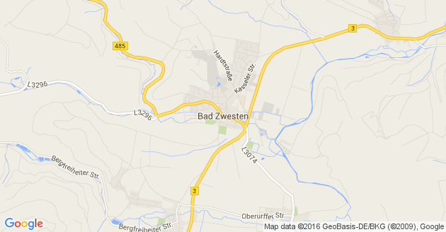 Karte Bad Zwesten