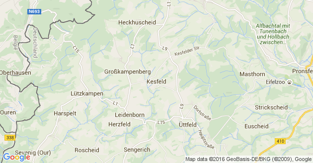 Karte Kesfeld