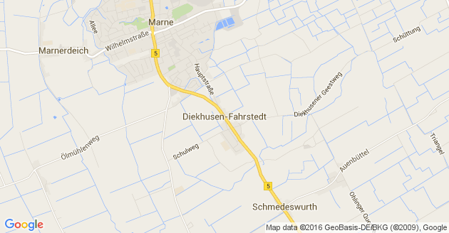 Karte Diekhusen Fahrstedt