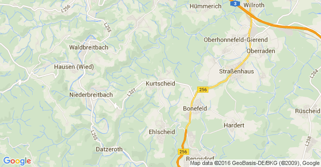Karte Kurtscheid