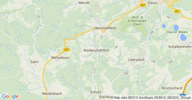 Karte Niederstadtfeld