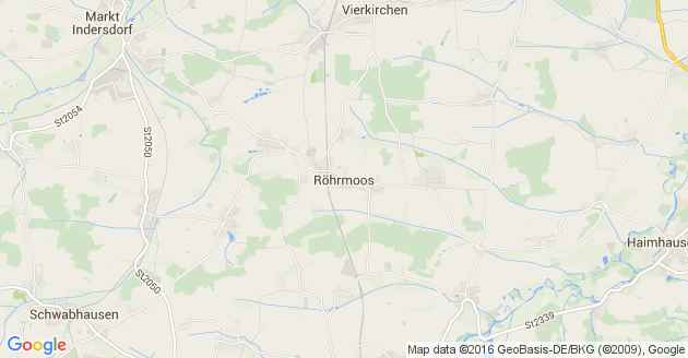 Karte Röhrmoos