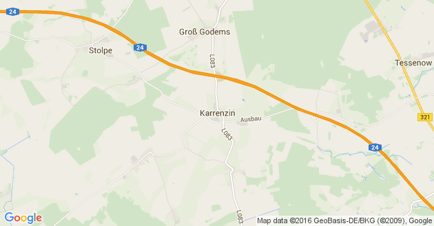 Karte Karrenzin