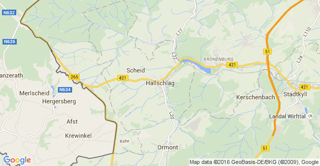 Karte Hallschlag
