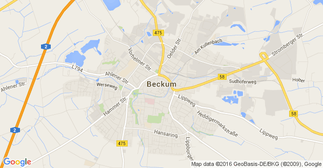 Karte Beckum
