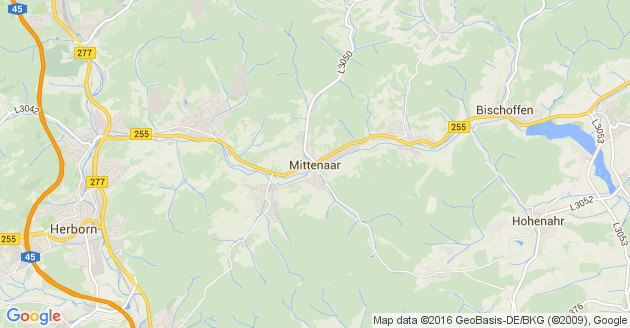 Karte Mittenaar
