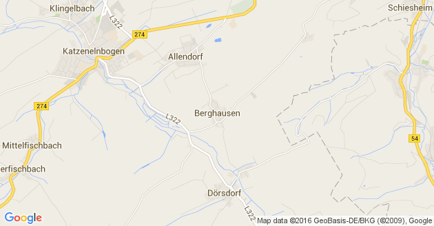 Karte Berghausen