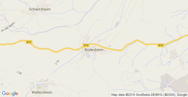 Karte Büdesheim in der Eifel