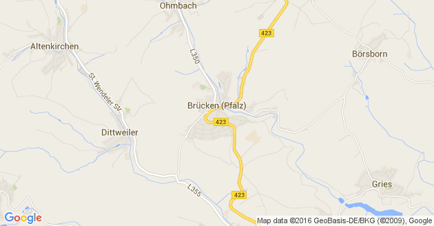 Karte Brücken in der Pfalz