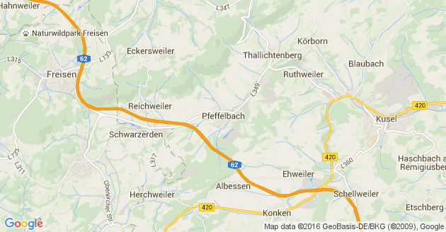Karte Pfeffelbach