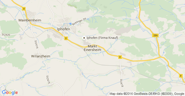 Karte Markt Einersheim