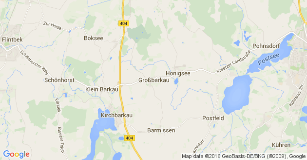 Karte Großbarkau